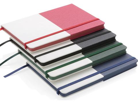 Deluxe notitieboek met gekleurde rand
