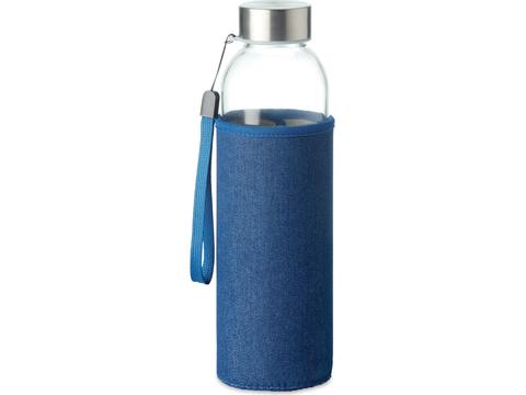 Drinkfles in Denim puch - 500 ml