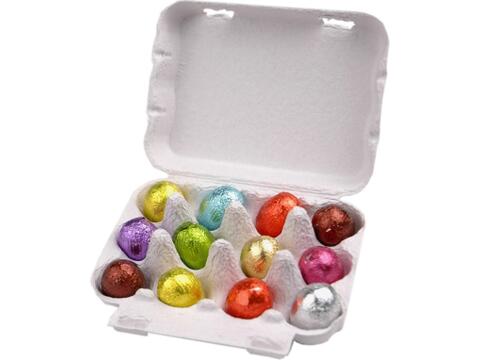 Eierdoosje met 12 Paaseitjes