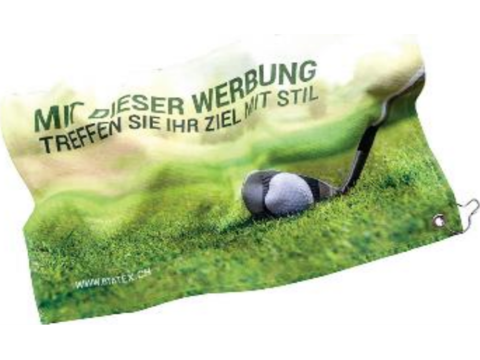 Golf handdoek full colour 30 x 50 cm
