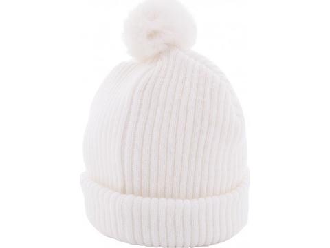 Grof gebreide beanie met pumpkin