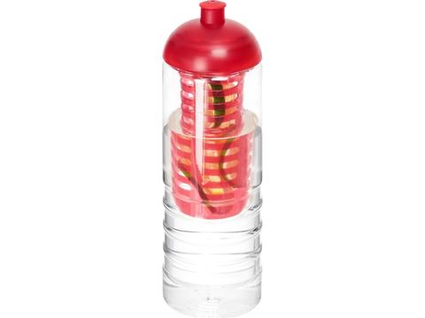 H2O Treble drinkfles met infuser en koepeldeksel - 750 ml