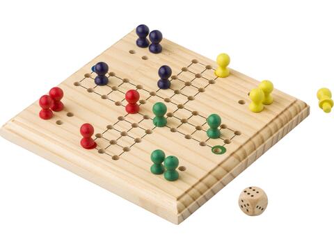 Houten ludo spel