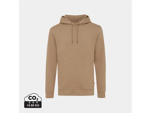 Iqoniq Torres gerecycled katoen hoodie ongeverfd bruin