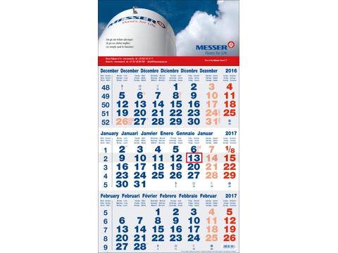 kalender blauw