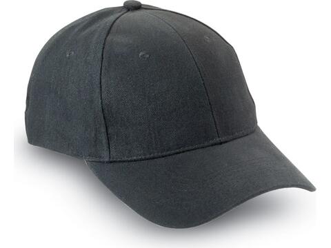 Baseball cap 6 panel met sluiting