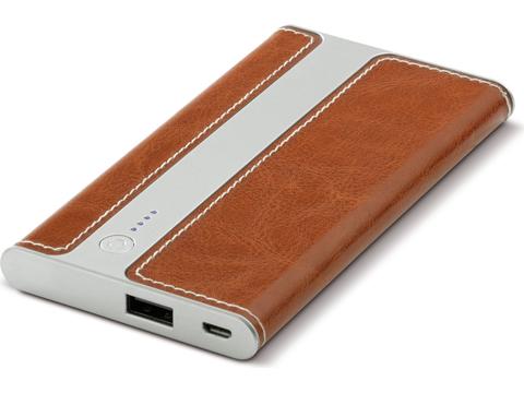 Lederlook powerbank Cover - 4000mAh