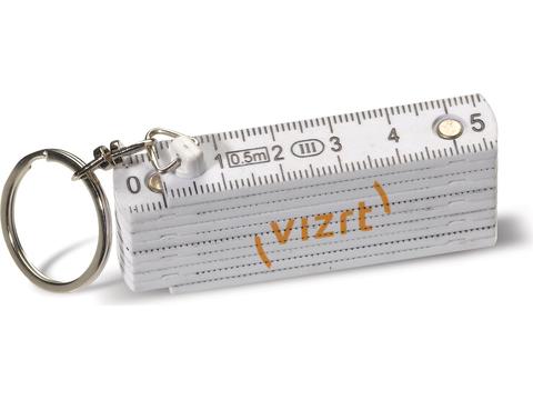 Mini vouwmeter sleutelhanger