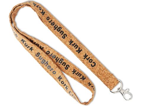 Custom-Made Lanyard van kurk met zeefdruk – volledig eigen design