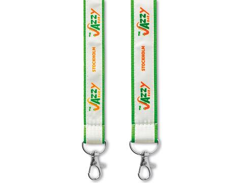 Custom-Made Polyester lanyard met satijnen laag en zeefdruk – volledig eigen design