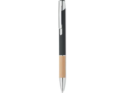 Pen van aluminium en bamboe