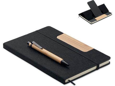 Set A5 notitieblok telefoonhouder