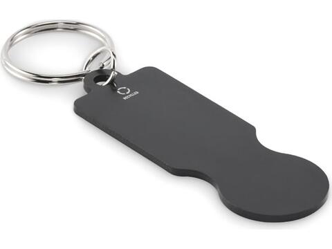 Sleutelhanger met winkelwagenmuntje