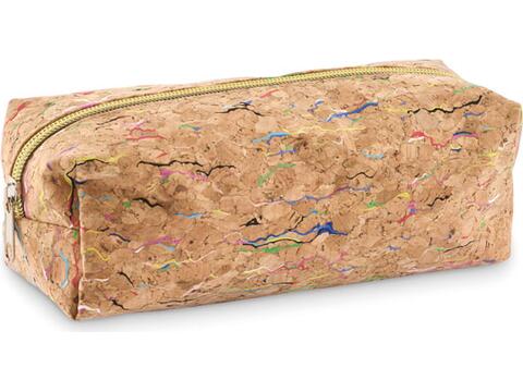 Etui van gekleurd kurk