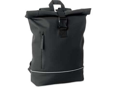 Laptop 15" rolltop PU rugzak