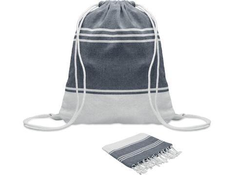 Hammam handdoek trekkoord tas set