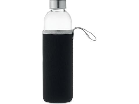 Glazen drinkfles met pouch - 750 ml