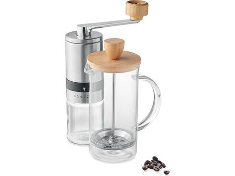 Koffie set cafetière en koffiemolen