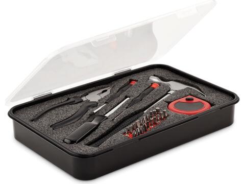 25-delige multi-tool set met hamer, tang, bitjes en schroevendraaiers