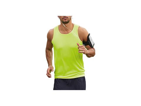 Mouwloze sport T-shirt met bedrukking