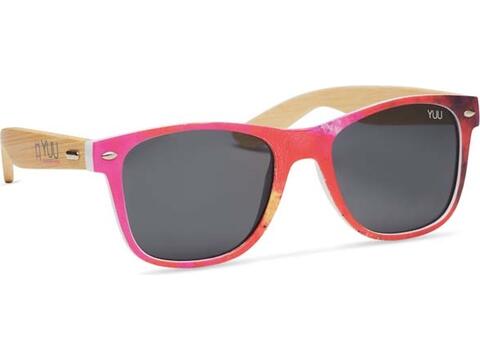 Custom-Made UV400 zonnebril met bamboo pootjes – volledig eigen design