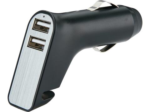 Veiligheids autolader met 2 USB poorten