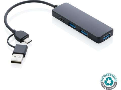 RCS gerecyclede USB-hub met dual input