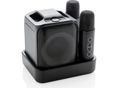 Singvibe RCS gerecycled plastic karaokeset met 2 microfoons