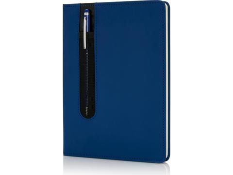 Standaard hardcover PU A5 notitieboek met stylus pen