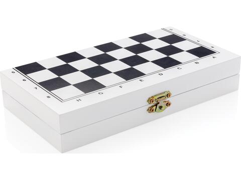 Luxe 3-in-1 bordspel in houten doos