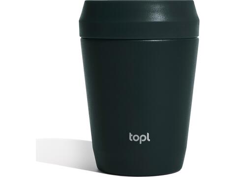 Topl Recycled Staal To Go beker gepatenteerd 360 Lid 235ml