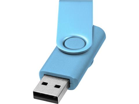 Rotate metallic USB 2GB bedrukken