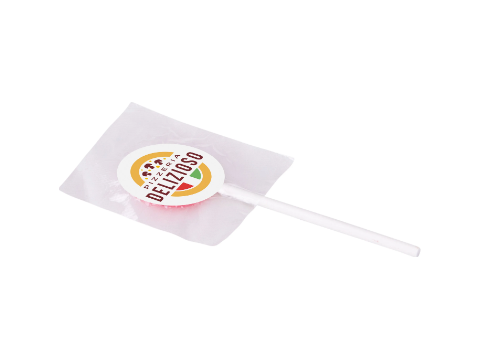 Lolly met sticker