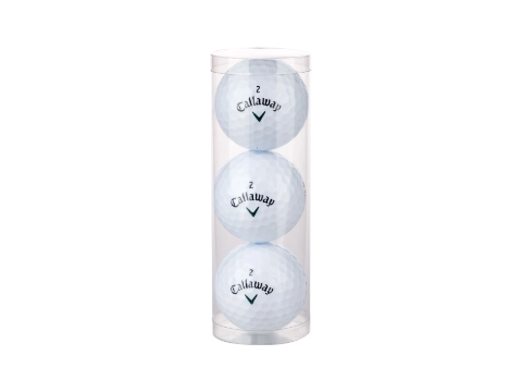 Transparante koker voor golfballen
