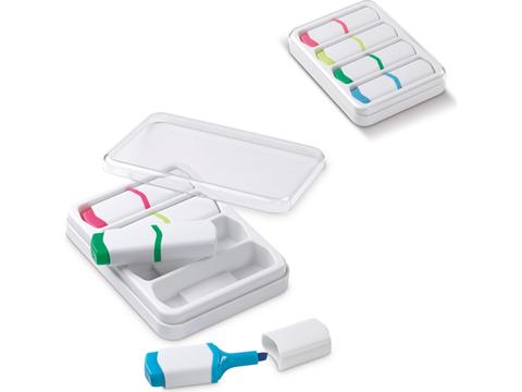 Set van 4 mini tekstmarkers