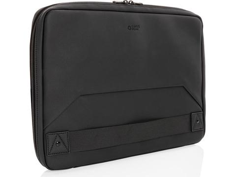 Swiss Peak vegan lederen laptop sleeve werkstation PVC vrij