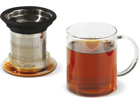 Teatime thee glazen met theezeef - 300 ml
