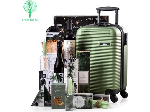 Kerstpakket groene trolley