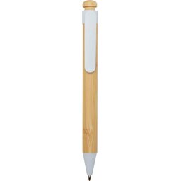 Rattan balpen van bamboe en gerecycled plastic (zwarte inkt)
