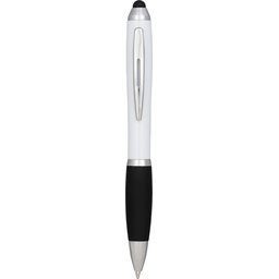 Nash stylus balpen met gekleurde houder en zwarte grip
