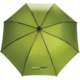 23" Impact AWARE™ RPET 190T standard auto open paraplu-groen-gepersonaliseerd