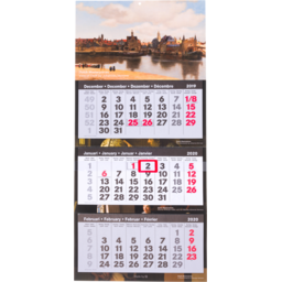 3-maand Lux kalender all over