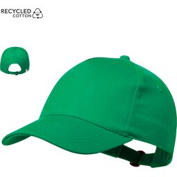5 Panel cap uit gerecycled katoen