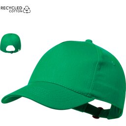 5 Panel cap uit gerecycled katoen