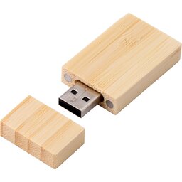 USB stick Natural Bamboo - 32 GB bedrukken