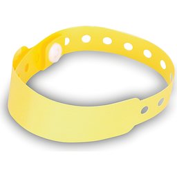 Armband met veiligheidssluiting geel
