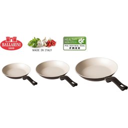 Ballarini Crème set Koekenpannen 20, 24 en 28 cm