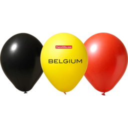 ballonnen in de Belgiche kleuren