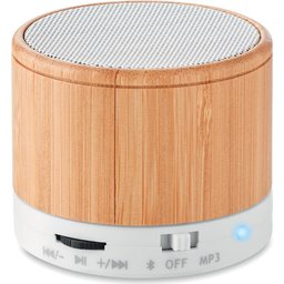 Bamboo Speaker Round-zwart