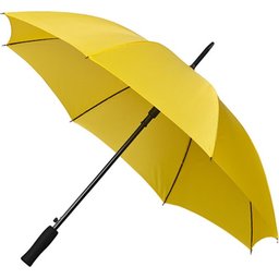 Bedrukte paraplu geel